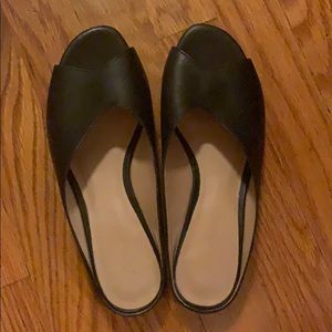 Madewell Tavi black slides sandals slippers
